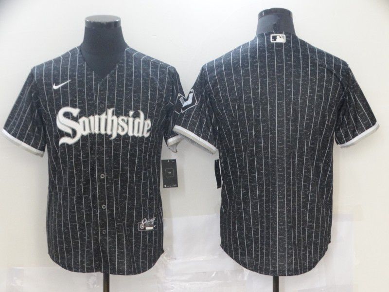 Men Chicago White Sox Blank Black City Edition Nike Game 2021 MLB Jersey->chicago white sox->MLB Jersey